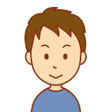 a cartoon of a boy